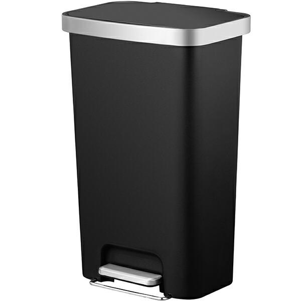 EKO　ハナプラスチックステップビン　45L　EK6266-45L-BL　ブラック　ゴミ箱　ダストボ...