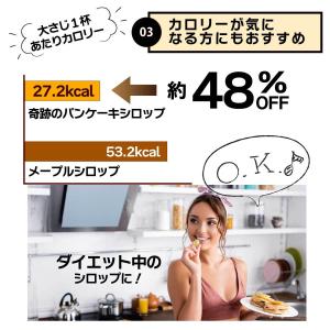メープルシロップ 風 糖類ゼロシロップ ゼロシ...の詳細画像4
