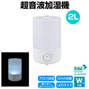 抗菌超音波加湿機 2L 加湿器 銀イオン Ag+ アロマ SIAA 抗菌 LED OTK DH-U200