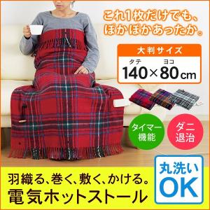 電気ホットストール 洗える 電気ブランケット 電気ひざ掛け 電気敷き毛布 電気毛布 電気ストール TWINBIRD ツインバード DM-4884