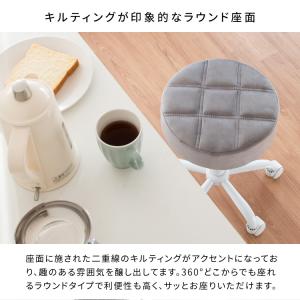 スツール 昇降 回転 チェア 1P キャスター...の詳細画像3
