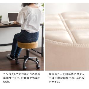 スツール 昇降 回転 チェア 1P キャスター...の詳細画像4