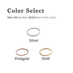 指輪 レディース ステンレスリング ピンキーリ...の詳細画像3