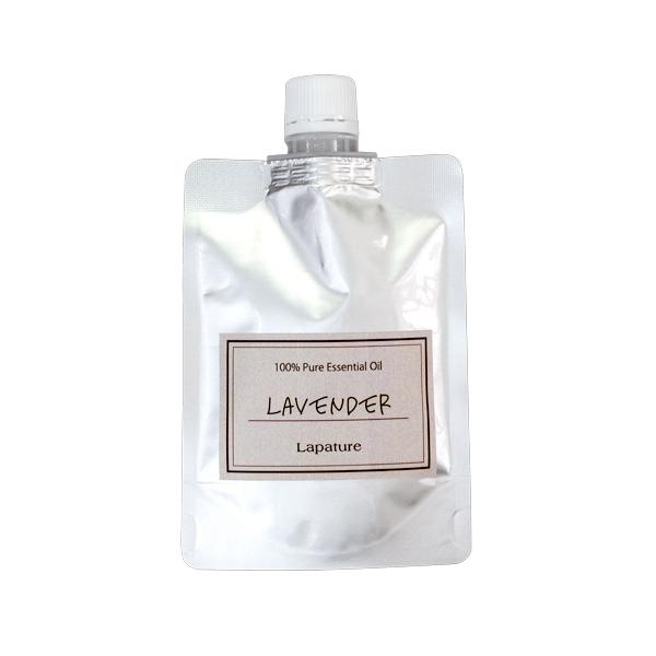 アロマオイル エッセンシャルオイル 精油 ラベンダー 100ml アルミパウチ Lapature