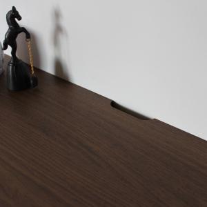 リビングボード キャビネット幅 80cm ブラ...の詳細画像4