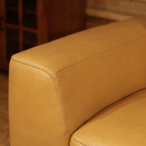 REBONレボン総本革張りソファ ヌメ革色 本...の詳細画像2