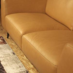 REBONレボン総本革張りソファ ヌメ革色 本...の詳細画像4