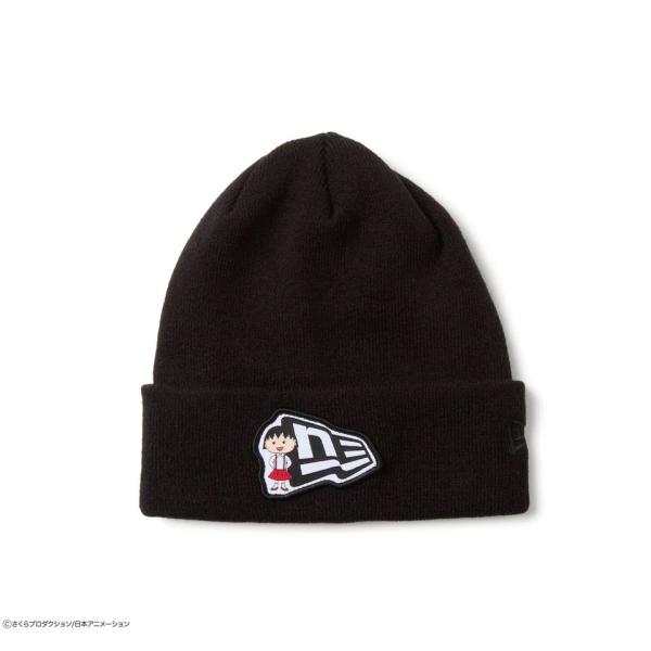 ニューエラ キャップ NEW ERA ベーシック カフニット ちびまる子ちゃん フラッグロゴ ブラッ...