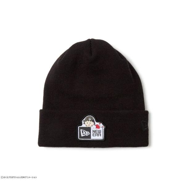 ニューエラ キャップ NEW ERA ベーシック カフニット ちびまる子ちゃん ボックスロゴ ブラッ...