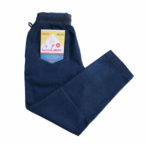 クックマン COOKMAN シェフパンツ デニム ネイビー Chef Pants Denim Nav...