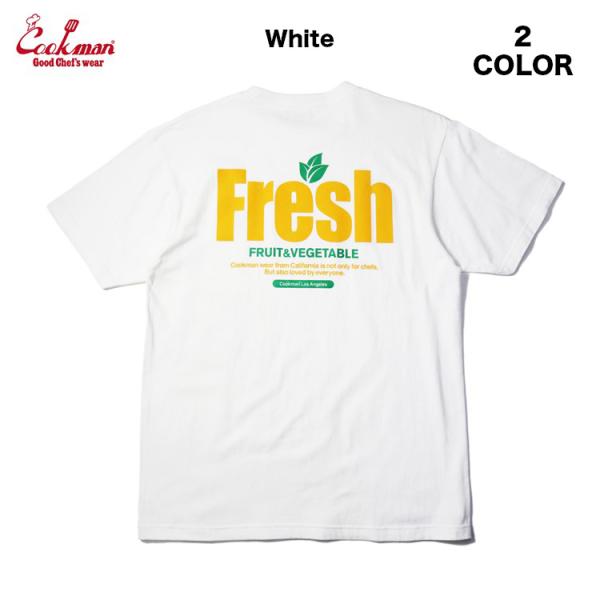 クックマン COOKMAN Tシャツ Fresh 全2色 231-31092 Tシャツ メンズ レデ...