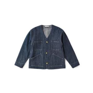 【40%OFF】OLD JOE オールドジョー COLLAR-LESS SNUGGER JACKET231OJ-JK05 ノーカラー デニムジャケット 送料無料｜roomonlinestore