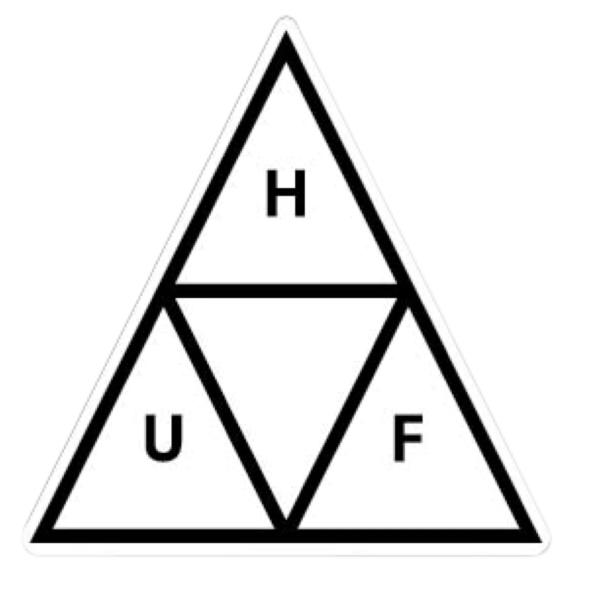 ハフ HUF TRIPLE TRIANGLE STICKER WHITE AC00852FA23  ...