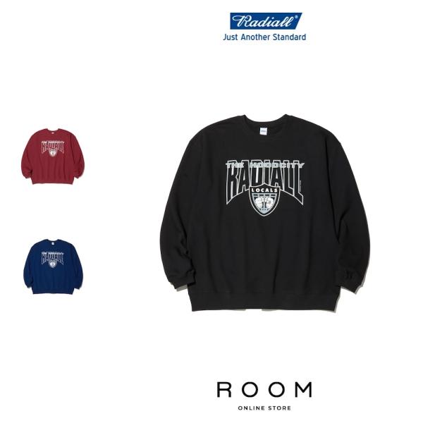 【全3色】RADIALL ラディアル HOOOD CITY - CREW NECK SWEATSHI...