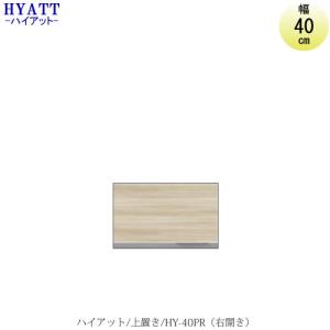 キッチンボード　HYATT（ハイアット）奥行45cmタイプ上置き　HY-40PR（右開き）【食器棚/奥行45cm/SAクラフト】｜roomstaishodo