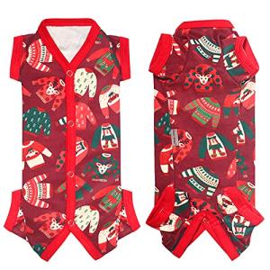 TONY HOBY 犬のクリスマス服 可愛い服柄 雰囲気作り 男女わけ 犬の術後服 100%デベルベット 保温性 犬の秋冬用パ