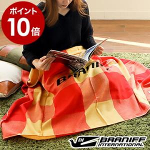 ブランケット ひざかけ防寒 薄手毛布 あったかグッズ ブラニフ航空 ブラニフ 60年代 70年代 ヴィンテージ 旅行 トラベル