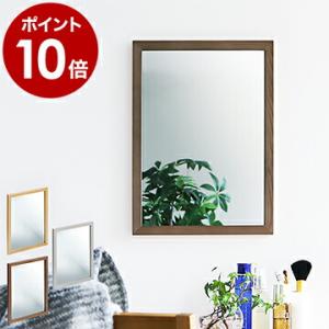 鏡 ミラー 送料無料 レトロ ぶ厚い 木枠 付き フレーム 壁掛け 置き