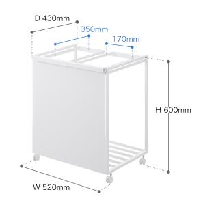 [ 目隠し分別ダストワゴン タワー 45L 2...の詳細画像1