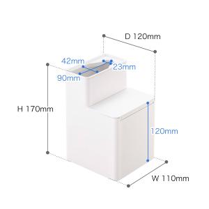 [ 替えブラシ収納付き流せるトイレブラシスタン...の詳細画像1