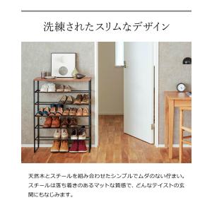 [ 天板付きシューズラック タワー 6段 ]山...の詳細画像4