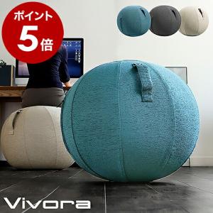 ［ Vivora シーティングボール ルーノ シェニール ］ バランスボール 65cm ビボラ バランスボールチェア デスクチェア カバー おしゃれ 在宅 エクササイズ