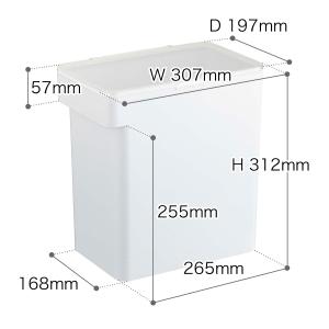[ 密閉米びつ タワー 10kg 計量カップ付...の詳細画像1