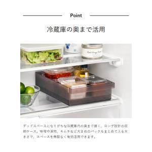 [ 冷蔵庫中収納ケース タワー L 仕切り付き...の詳細画像4