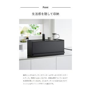 [ 前が開くキッチンカウンター上収納ラック タ...の詳細画像4