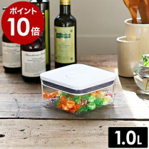 密閉 透明容器 コンテナ 乾物ストッカー おしゃれ 食品保存容器 ストック 見せる収納 スタッキング ［ OXO / オクソー ポップコンテナ2 ビッグスクエア ミニ ］｜roomy