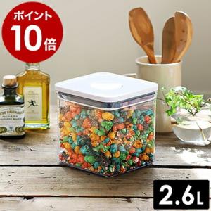 特典付［ オクソー ポップコンテナ2 ビッグスクエア ショート ］密閉 透明容器 フード コンテナ ...