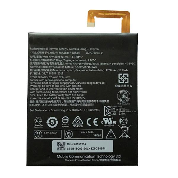 NEC LaVie Tab S PC-TS708T1W 用バッテリー L13D1P32