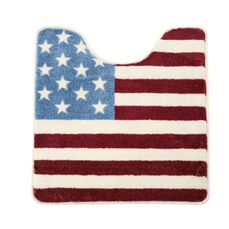FLAG&amp;ROLLSIGN SERIES 洗えるトイレマット 星条旗 マット単品