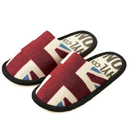 FLAG&amp;ROLLSIGN SERIES 洗えるトイレスリッパ ユニオンジャック
