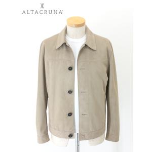 アルタクルーナ ALTACRUNA 超軽量スエードジャケット イタリア製 ライトベージュ alc50...