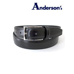 Anderson's/アンダーソンズ/ドレスベルト/ブラック/and442404