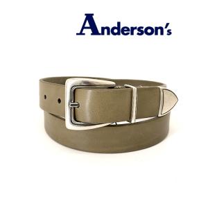 Andersons/アンダーソンズ/レザーベルト/プンターレ/カーキ/and460802