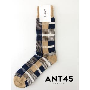 ANT45/アント クワランタチンクエ/カジュアルソックス/PHOENIX/タン×ネイビー×ホワイト...