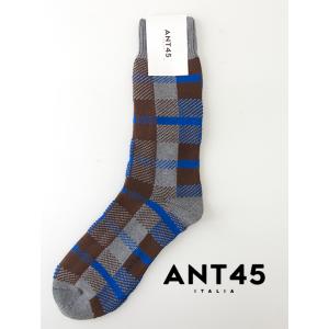 ANT45/アント クワランタチンクエ/カジュアルソックス/PHOENIX/グレー×ブラウン×ブルー...