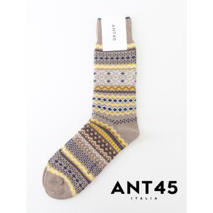 アント クワランタチンクエ ANT45 カジュアルソックス/CORVARA イタリア製 ライトブラウ...