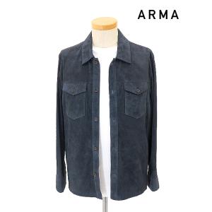 アルマ ARMA ゴートスエードブルゾン ネイビー arm520802