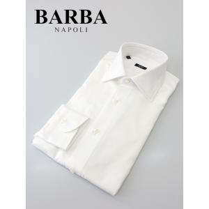 BARBA/バルバ/ドレスシャツ/セミワイドカラー/ホワイト/bar401801