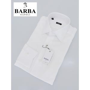BARBA/バルバ/ドレスシャツ/セミワイドカラー/ホワイト/bar441202