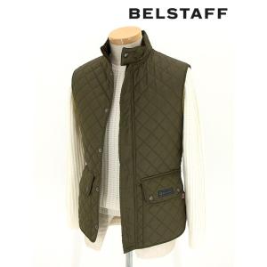 BELSTAFF/ベルスタッフ/キルティングベスト/ライニング使用可/WAIST COAT QUILTED MAN/オリーブ/bel341608｜rootweb