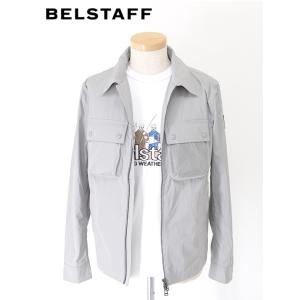 ベルスタッフ BELSTAFF ナイロンシャツアウター/OUTLINE OVERSHIRT ライトグレー bel480402｜rootweb