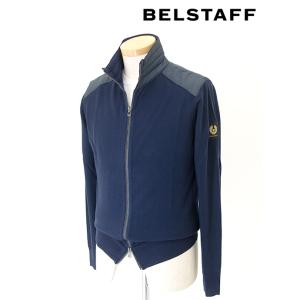 ベルスタッフ BELSTAFF ジップアップニット/KELBY ZIP CARDIGAN ネイビーブ...