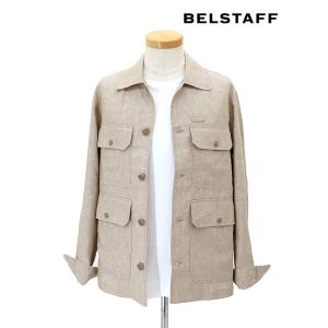 ベルスタッフ BELSTAFF リネンオーバーシャツ ベージュ bel520809