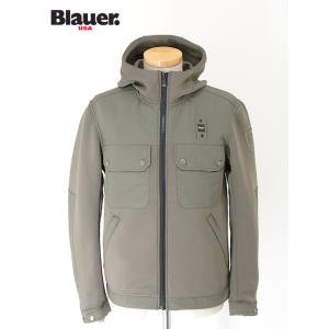 ブラウアー Blauer ソフトシェルフーディ ミリタリーグリーン bla502004