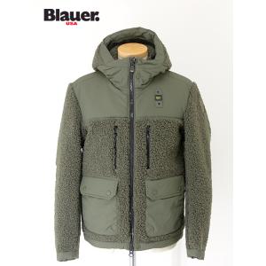 ブラウアー Blauer ボアフリースフーディ ミリタリーグリーン bla502005