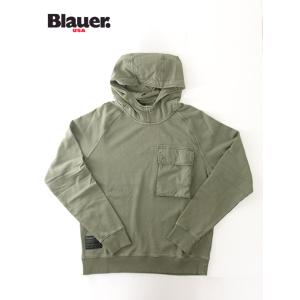 【30％OFF】ブラウアー Blauer スウェット/フーディ ミリタリーグリーン bla50201...